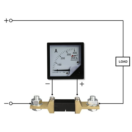 Shunt Resistor 400A 75mV for DC Ammeter Panel Meter External FL-2 Shunt 